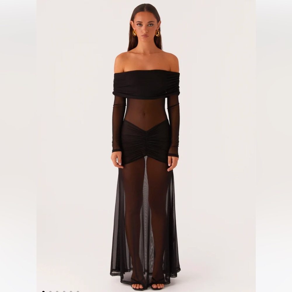 NWT PEPPERMAYO OFF SHOULDER MAXI DRESS